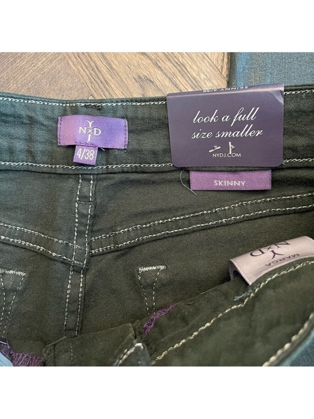 NYDJ Gray Skinny Jeans Size 4 - Picture 5 of 5